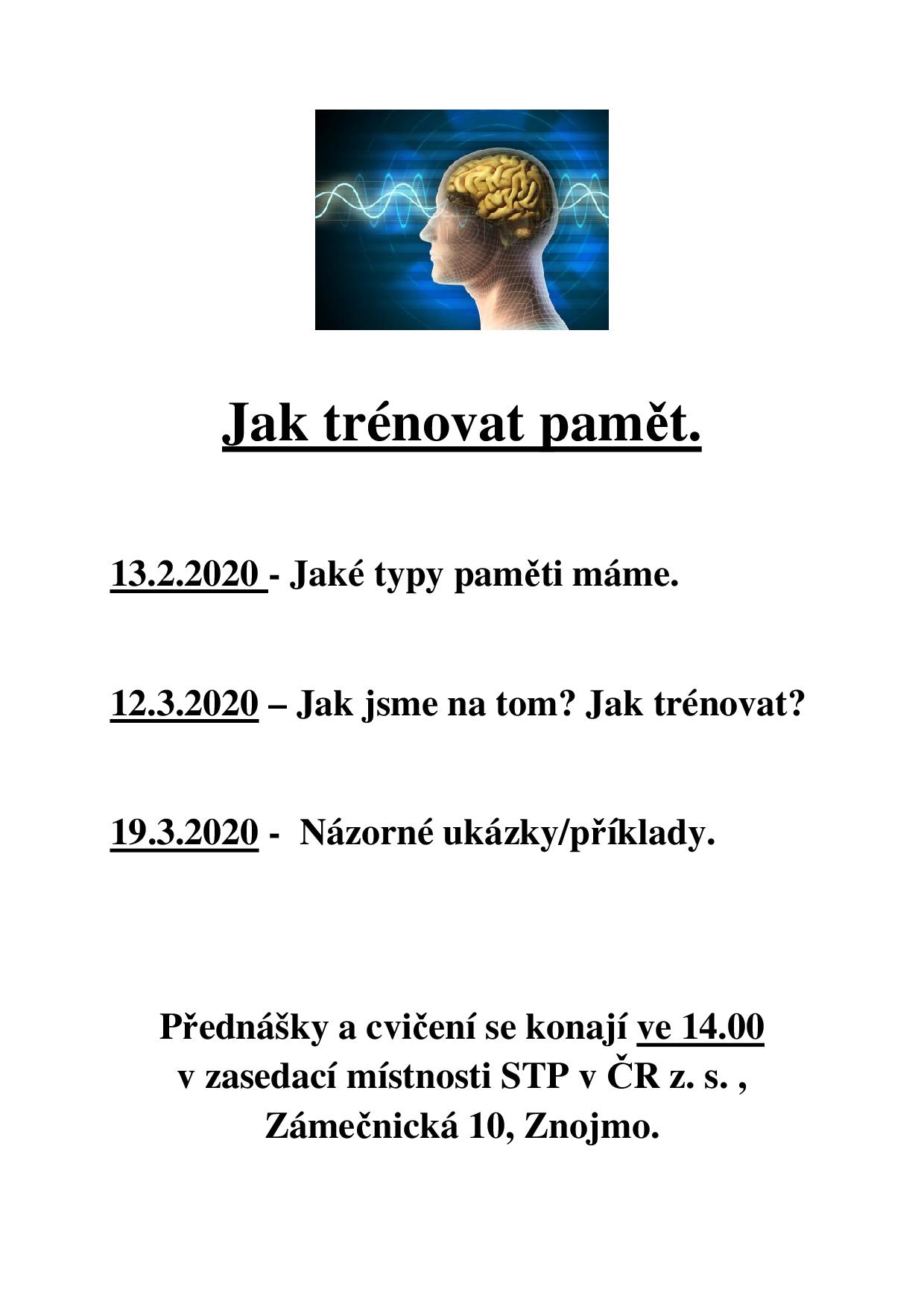 Jak si trenovat paměť?